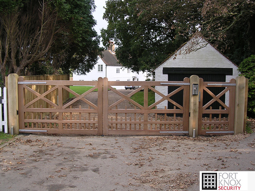 five bar wooden gate
